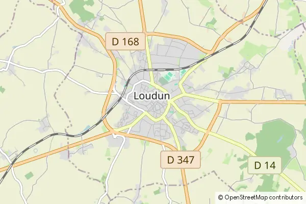 Mapa Loudun