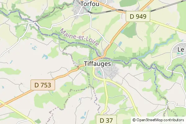 Mapa Tiffauges