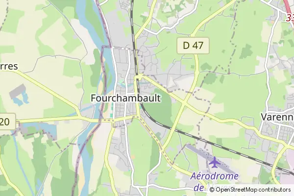 Mapa Fourchambault