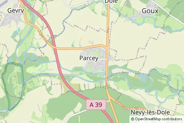 Mapa Parcey