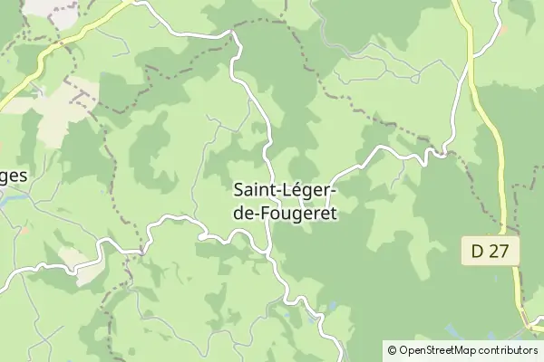 Mapa Saint-Léger-de-Fougeret