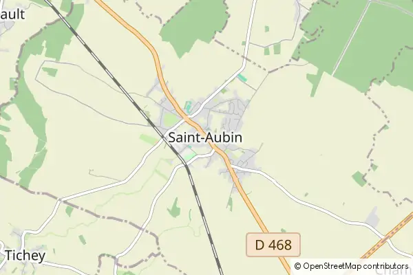 Mapa Saint-Aubin