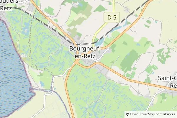 Mapa Bourgneuf-en-Retz
