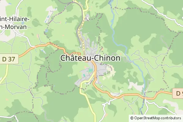 Mapa Chateau Chinon