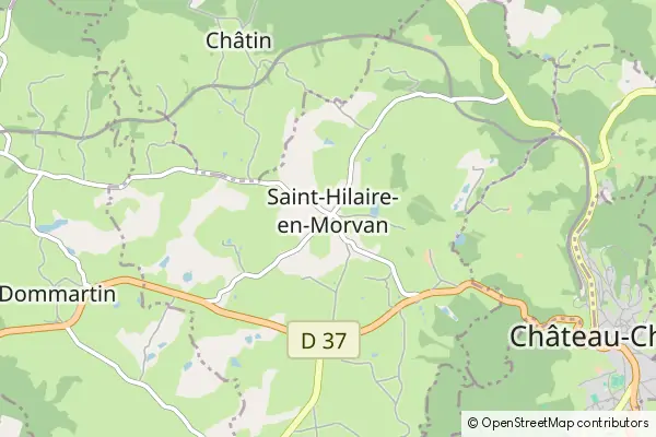 Mapa Saint-Hilaire-en-Morvan