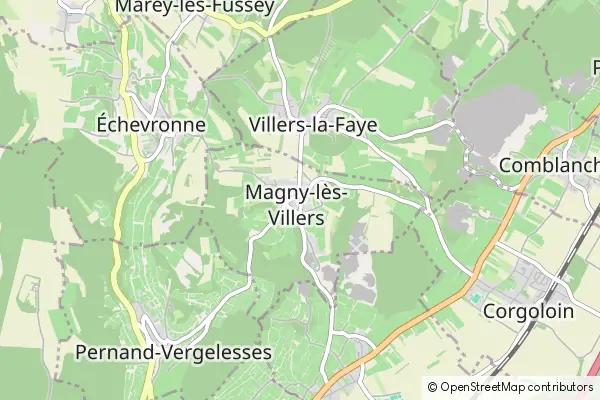 Mapa Magny-lès-Villers