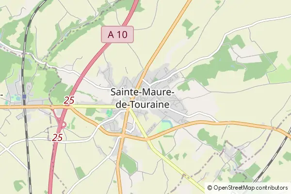 Mapa Sainte-Maure-de-Touraine