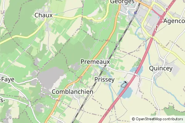 Mapa Premeaux-Prissey