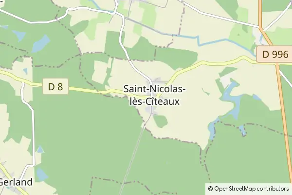 Mapa Saint-Nicolas-lès-Cîteaux