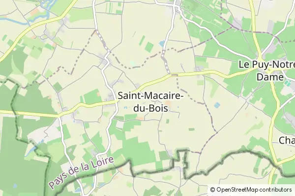 Mapa Saint-Macaire-du-Bois