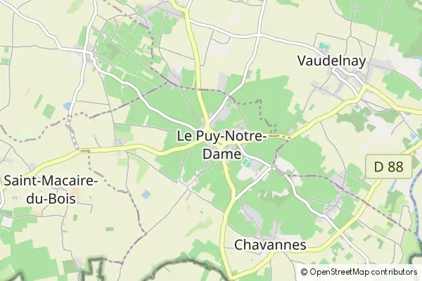 Mapa Puy-Notre-Dame