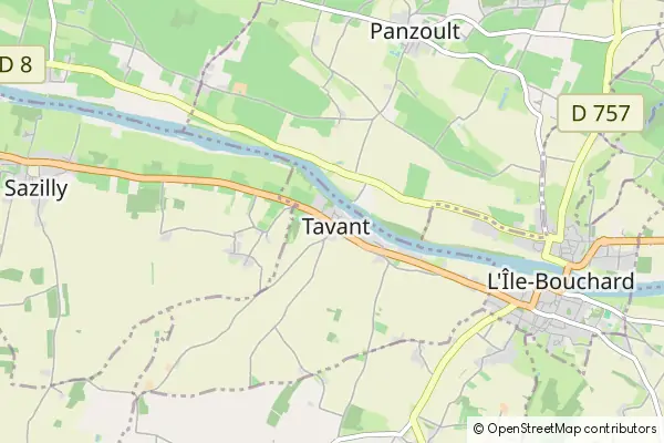 Mapa Tavant