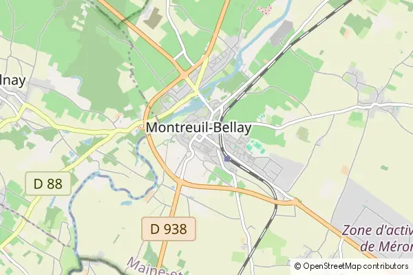 Mapa Montreuil-Bellay