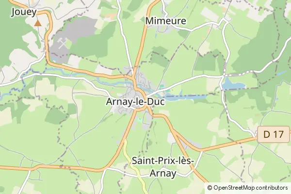 Mapa Arnay-le-Duc