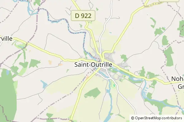 Mapa Saint-Outrille