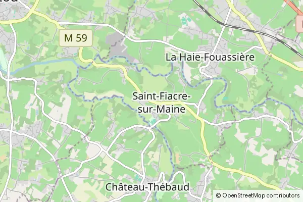 Mapa Saint-Fiacre-sur-Maine