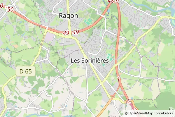 Mapa Les-Sorinieres