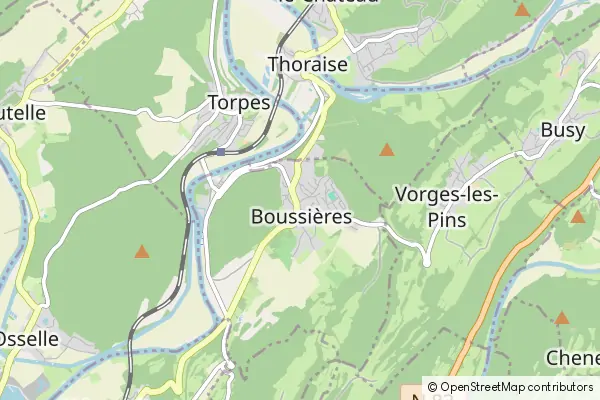 Mapa Boussières