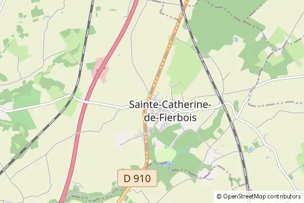 Mapa Sainte-Catherine-de-Fierbois