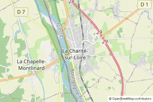 Mapa La Charité-sur-Loire