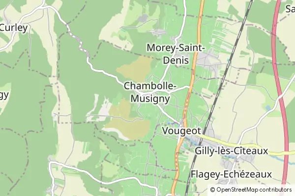 Mapa Chambolle-Musigny