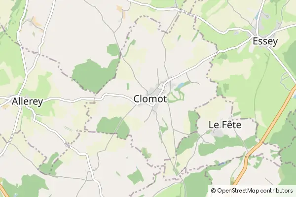 Mapa Clomot