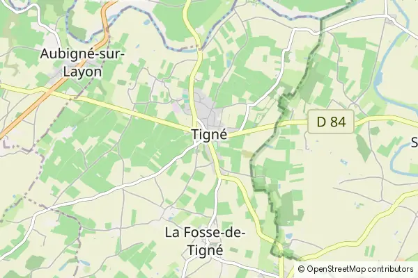 Mapa Tigné