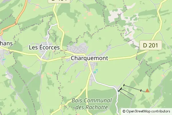 Mapa Charquemont