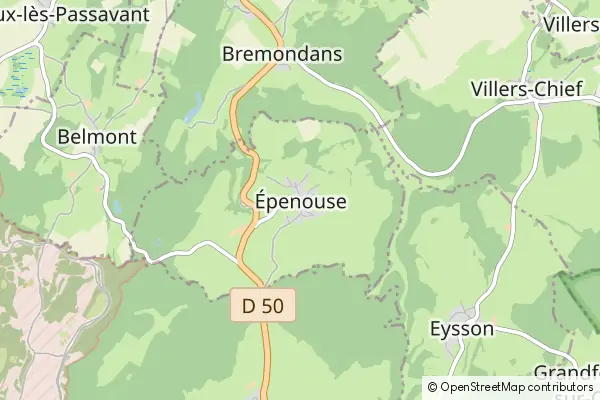 Mapa Épenouse