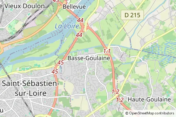 Mapa Basse-Goulaine