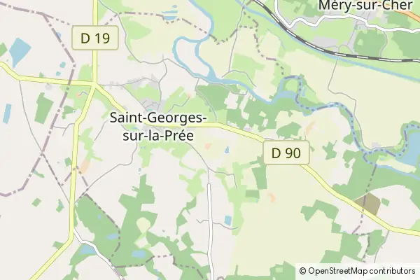 Mapa Saint-Georges-sur-la-Prée