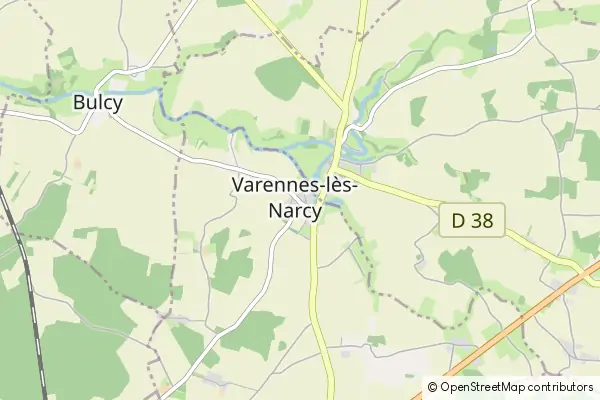 Mapa Varennes-lès-Narcy