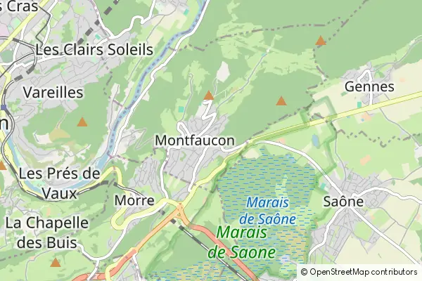 Mapa Montfaucon