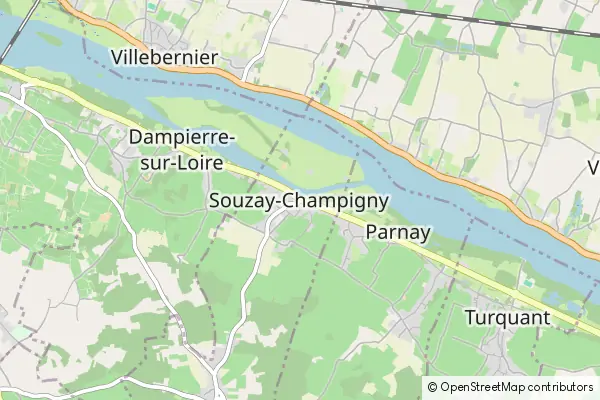 Mapa Souzay-Champigny