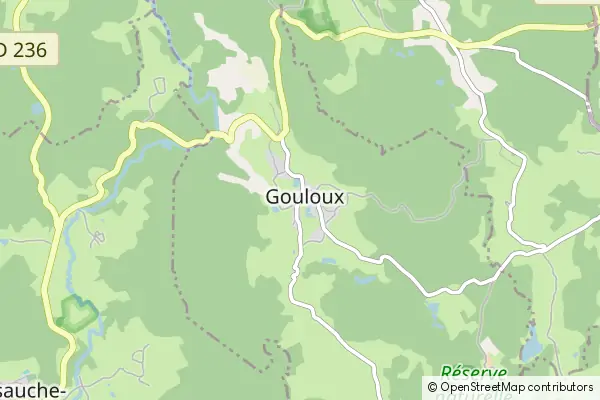 Mapa Gouloux