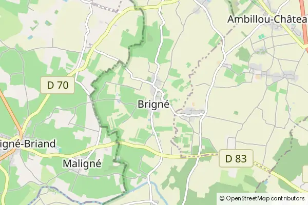 Mapa Brigné