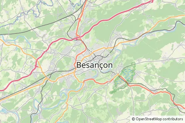 Mapa Besançon