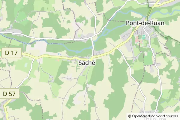 Mapa Saché