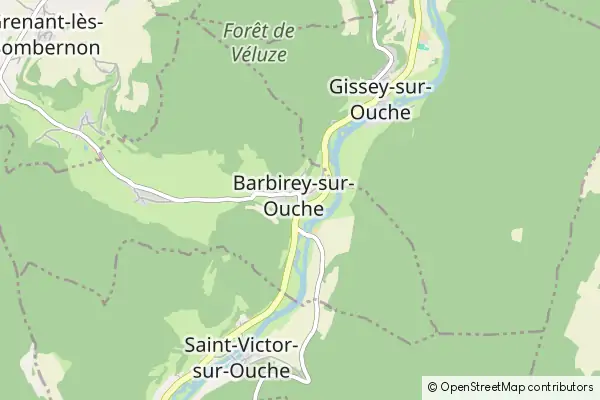 Mapa Barbirey-sur-Ouche