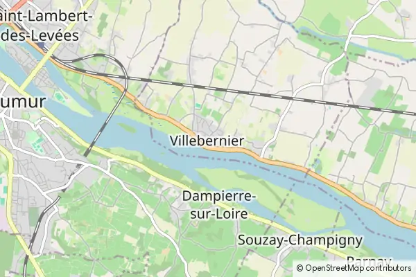 Mapa Villebernier