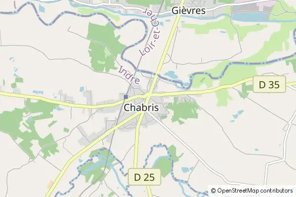 Mapa Chabris