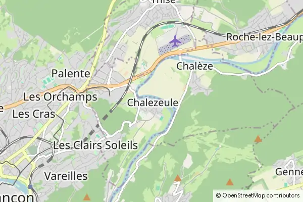 Mapa Chalezeule