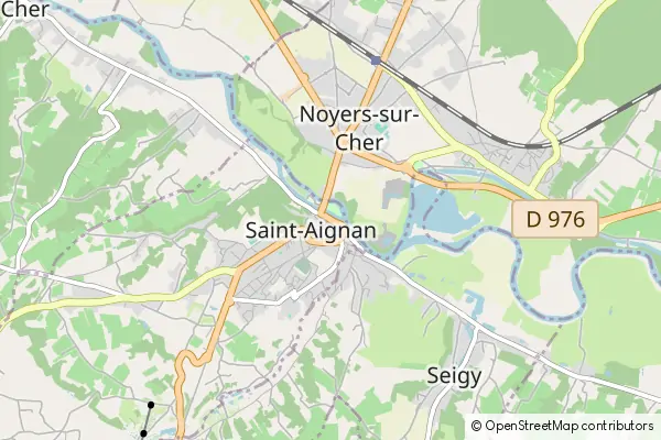 Mapa Saint-Aignan