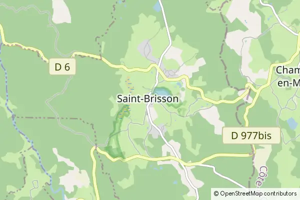 Mapa Saint-Brisson