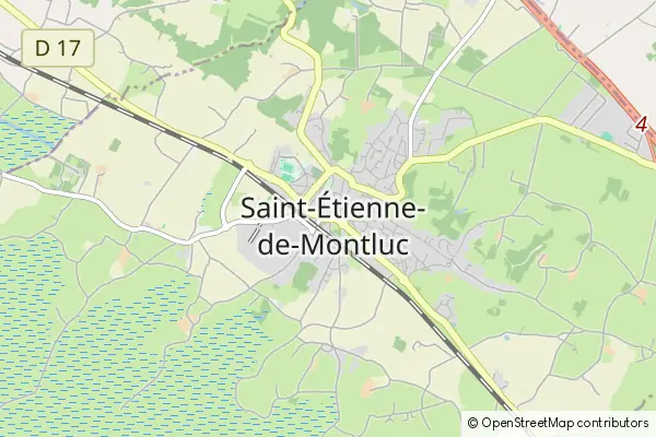 Mapa Saint-Étienne-de-Montluc