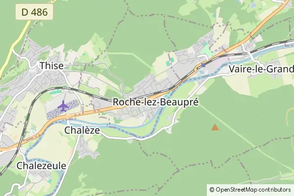 Mapa Roche-lez-Beaupré