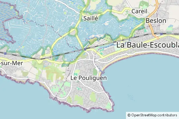 Mapa Le Pouliguen