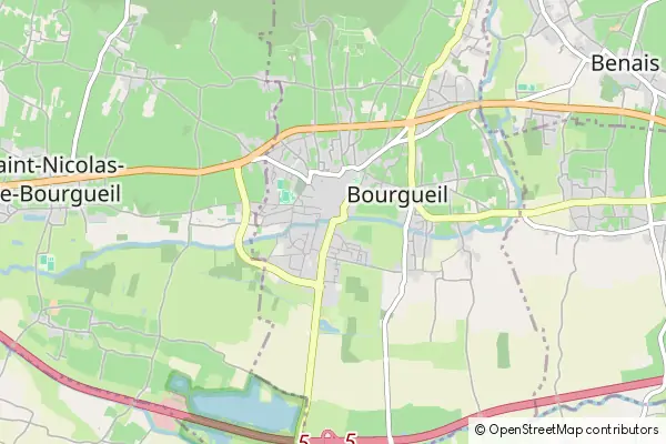 Mapa Bourgueil