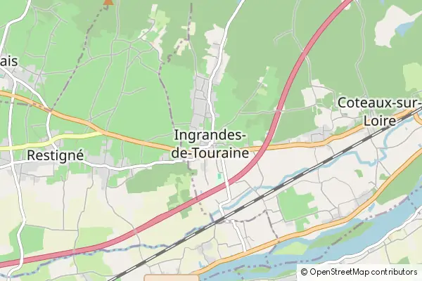 Mapa Ingrandes-de-Touraine