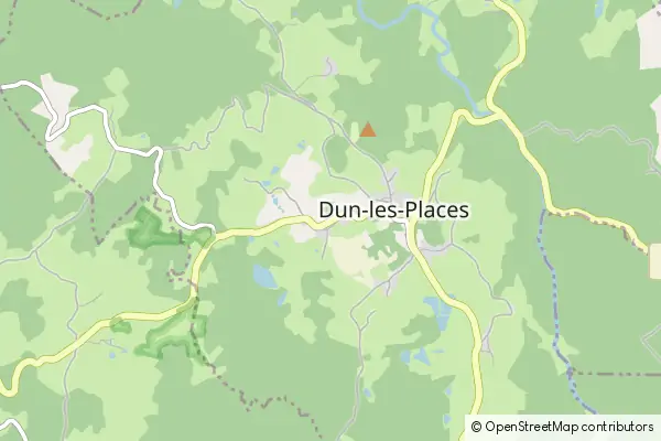 Mapa Dun-les-Places